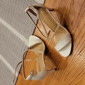Thalia white heels